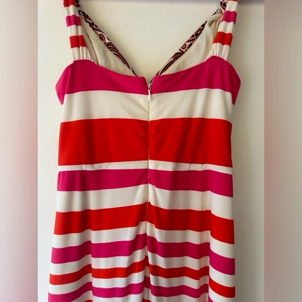 Kelly Diane Elegant orange and white Maxi Dress - Picture 8 of 13